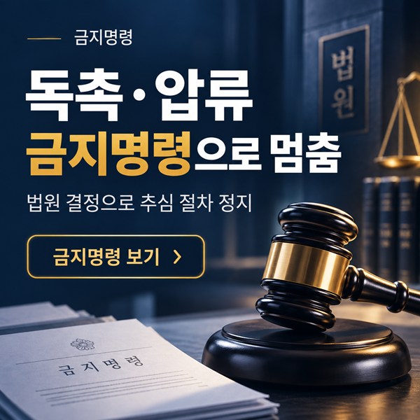 개인회생 금지명령 총정리 | 신청 시점·효력 범위·주의사항